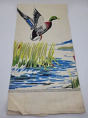 Vintage KayDee Mallard Duck Bird Towel Mid Century MCM  • $29.99