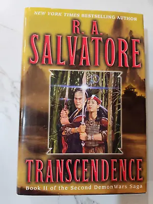 R.A. Salvatore Transcendence DemonWars Saga 1st Edition Hardcover DJ • $25