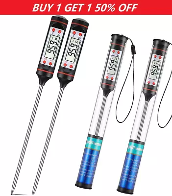 Digital Food Thermometer Meat Thermometer Probe Cooking Thermometer Food Probe • £3.55