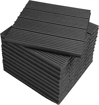 11x Plastic Decking Tiles Interlocking Click Decking Boards WPC Garden Flooring • £45.95