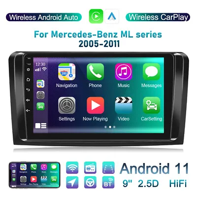 Apple CarPlay For Mercedes Benz ML-W164 X164 9  Android 11 Car Stereo Radio GPS • £143.99