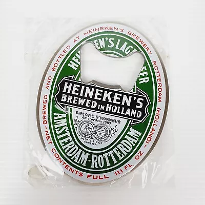 HEINEKEN BOTTLE OPENER Metal Collectable Beer Holland NEW In Pack • $22.95