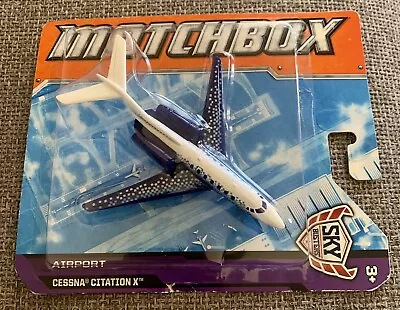 2012 Matchbox Sky Busters Airport Cessna Citation X Airplane Die Cast FREE SHIP • $19.45