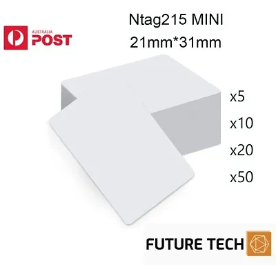 NTAG215 NFC White PVC Card Tag For TagMo Forum Switch Type 2 Tags Chip Amiibo • $17.95