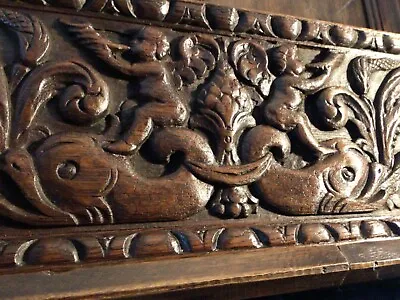 £275 • Buy Fabulous Early Antique English Renaissance Style Carved Patinated Oak Panel