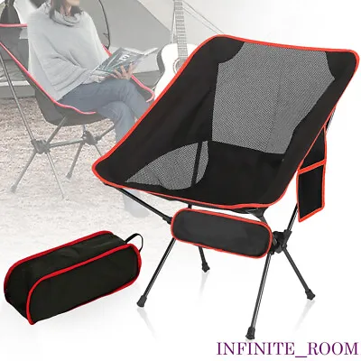 Folding Camping Chair Outdoor Garden Fishing Seat Furniture Portable Foldable UK • £13.79