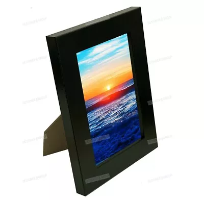 Classic Matt Black Picture Frame Free Standing Hangable 4x6 5x7 6x8 8x10 A4 NEW • $10.95