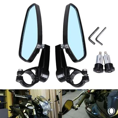 7/8  Motorcycle Handle Bar End Rear View Mirrors For Yamaha YZF R6 R1 FZ07 FZ09 • $25.56