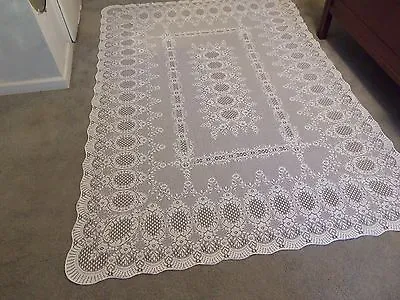 Lace Tablecloth  White Valencia Design  60 X 84  • $32.99