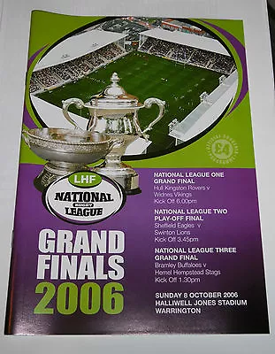 £0.99 • Buy Hull K R V Widnes Grand Finals X 3 8th October 2006 @ Halliwell Jones Warrington