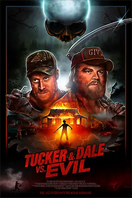 Tucker And Dale Vs. Evil 12x18 By Bryan Johnson Ltd X/100 Poster Mondo MINT Art • $85