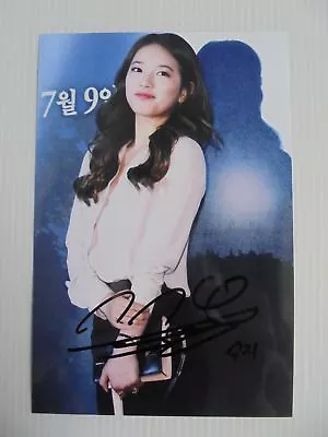 Suzy Bae Miss A 4x6 Photo Korean Actress KPOP Autograph Signed USA Seller 22 • $14.99