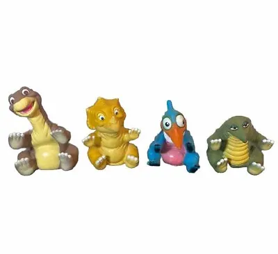 Land Before Time Pizza Hut Vintage Hand Puppet Set Of 4 1988 Dinosaurs • $77.33