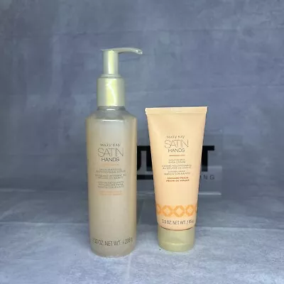 Mary Kay Satin Hands Orchard Peach Shea Scrub & Shea Cream Pack Of 2 **READ** • $17.99