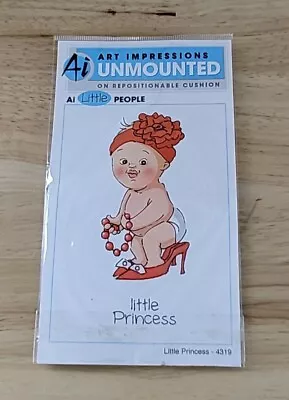 Art Impressions LITTLE PRINCESS #4319 Repositional Unmounted Rubber Stamps • $2.99