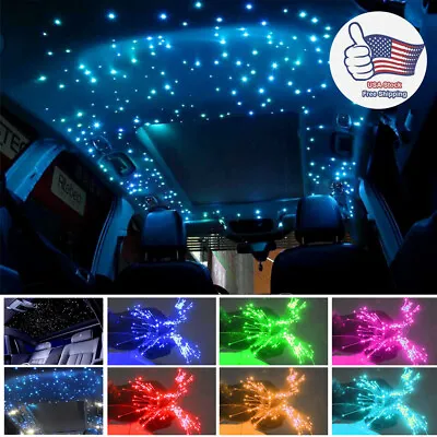 16W RGB LED Fiber Optic Star Ceiling Light Muti Color Car Home Roof Lamp US • $169.56