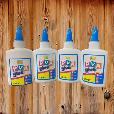 £3.99 • Buy PVA Glue Bottles Washable Safe Glue Ideal School Craft Home Office NON Toxic