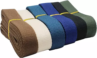 Heavy Cotton Webbing 1 Inch 12 Yard 6 Colors Mixed Webbing Bag Handles Bag Stra • $21.60