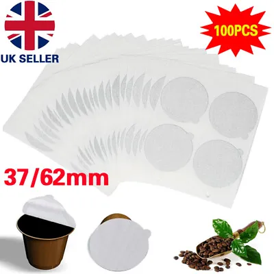 100pcs Coffee-Capsule Lids For Nespresso Vertuoline Aluminum Foil Seal Stickers • £2.49