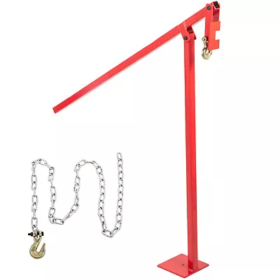 Red T Post Puller Studded Fence Post Remover Lifter 43.3x5.9x5.9 In W/ Chain • $88.99