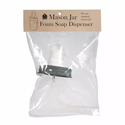 Barn Roof Gray Mason Jar Foaming Soap Dispenser Lid / Pump Replacement Kitchen • $9.50