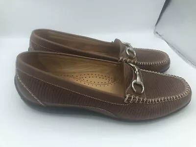 Martin Dingman Country Wear Horse Bit Brown Leather Loafers Men’s Size 11.5M S1 • $60