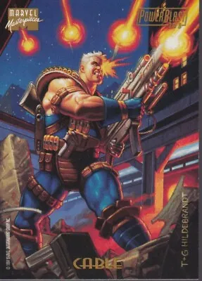 1994 Fleer Marvel Masterpieces-Cable PowerBlast (No.3 Of 9) Trading Card • $12