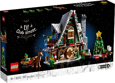 $149.75 • Buy ✅Lego Elf Club House Christmas Main Street Winter Village Santa Set 10275 NEW✅✅✅