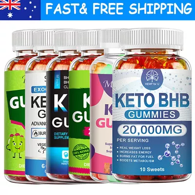 Keto Gummies Ketone Advanced ACV Weight Loss Fat Burner Pills Dietary Supplement • $22.99