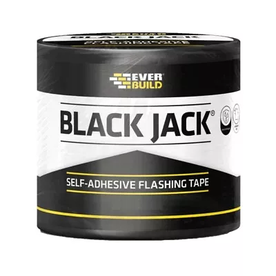 Everbuild Black Jack Flashing Tape - Self Adhesive Flashband 10m Blackjack Roll • £15.95