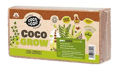 Coco & Coir Organic 100% Natural Peat-Free Compost | Turtle Reptile Bedding (9L) • £6.49