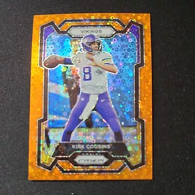 2023 Panini Prizm Kirk Cousins ORANGE DISCO PRIZM #197 Minnesota Vikings • $1