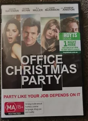 Office Christmas Party (2016 DVD) Bateman Aniston Olivia Munn Kate McKinnon • $5.98