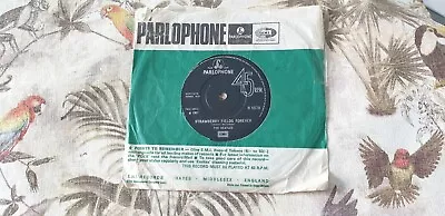 The Beatles – Strawberry Fields Forever / Penny Lane 7  Sgl 1967 VGC PLUS • £7.55