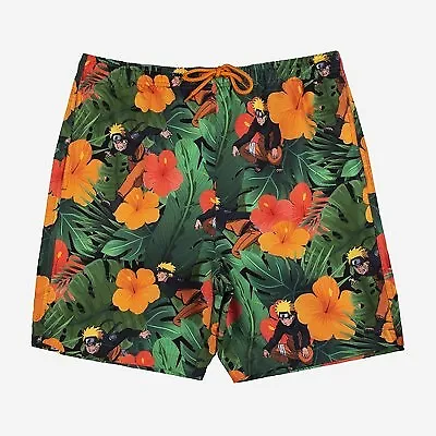 Men's 7  Naruto Elastic Waist Swim Shorts • $7.99