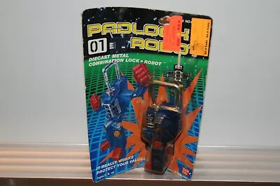 1985 Bandai Padlock Robo Transformer Robot Figure Lock & Robot #01 Diecast Metal • $99.99