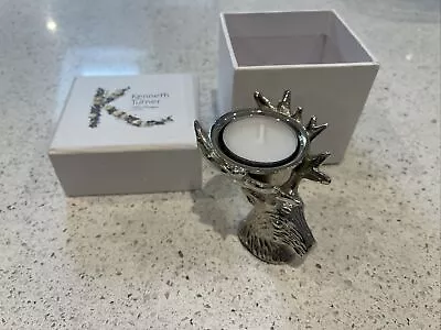 Kenneth Turner London Stag Head Tealight Holder NEW • £25