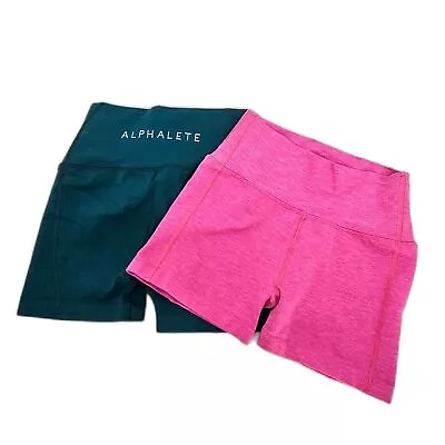 Alphalete Revival Shorts Lot Pink And Dark Teal Small  • $41.24