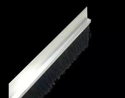 DOOR BRUSH STRIP DRAUGHT EXCLUDER Stormguard Heat Seal Energy Save -1000mm • £8.90