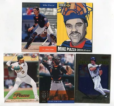 Mike Piazza 5 Baseball Card Lot HOF DODGERS MARLINS METS PADRES A's (LOT 68) • $1.99