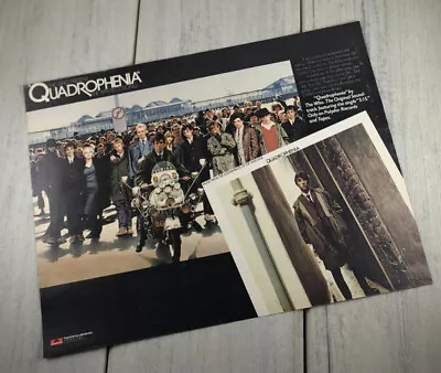 THE WHO PRESENT QUADROPHENIA 1979 Small Poster Type LP Promo Print Ad • $9.95