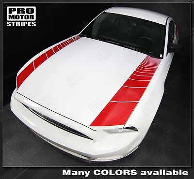 Ford Mustang 2005-2009 Hood Side Strobe Stripes Accent Decals (Choose Color) • $47.60