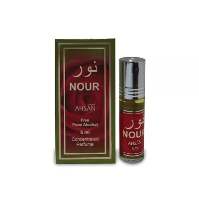 NOUR - Ahsan 6ml Fragrance Alcohol-free Halal Attar Roll-on Oriental Perfume Oil • £4.45