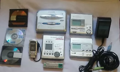 Lot Of Mini Disc Aiwa Am-f65 & Panasonic (sj-mr200 & Sj-mr100) • $150