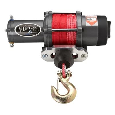 $311.99 • Buy VIPER Elite 5000lb ATV/UTV Winch Kit W/ 40 Feet RED AmSteel-BLUE Synthetic Rope