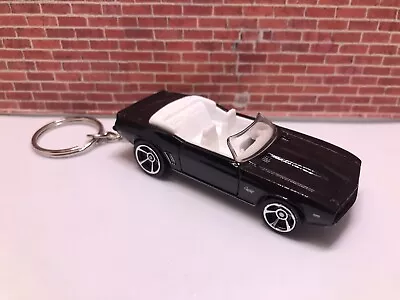 KEYCHAIN For 1969 CHEVY CAMARO CONVERTIBLE BLACK AUTO CAR KEYS FOB RING LANYARD • $17.95