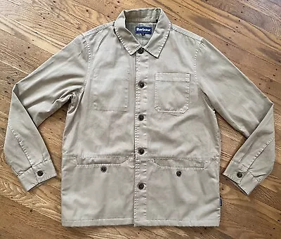 Barbour Mens Spring Style Khaki Over Shirt Jacket.small • $89