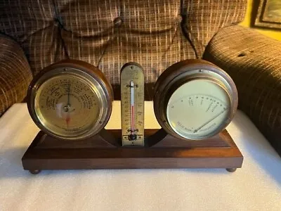 Vintage Deco 1930s SELSI Weather Station Wood Case- Made In Germany- # A51 • $14