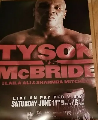 Mike Tyson Vs Kevin McBride Fight Poster  • $20