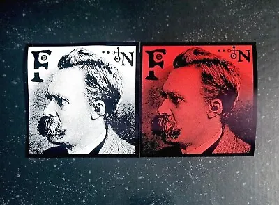 ♆ Friedrich Nietzsche 4 X 4  Waterproof Vinyl Sticker [💪 HQ Durability!] Occult • $5.16